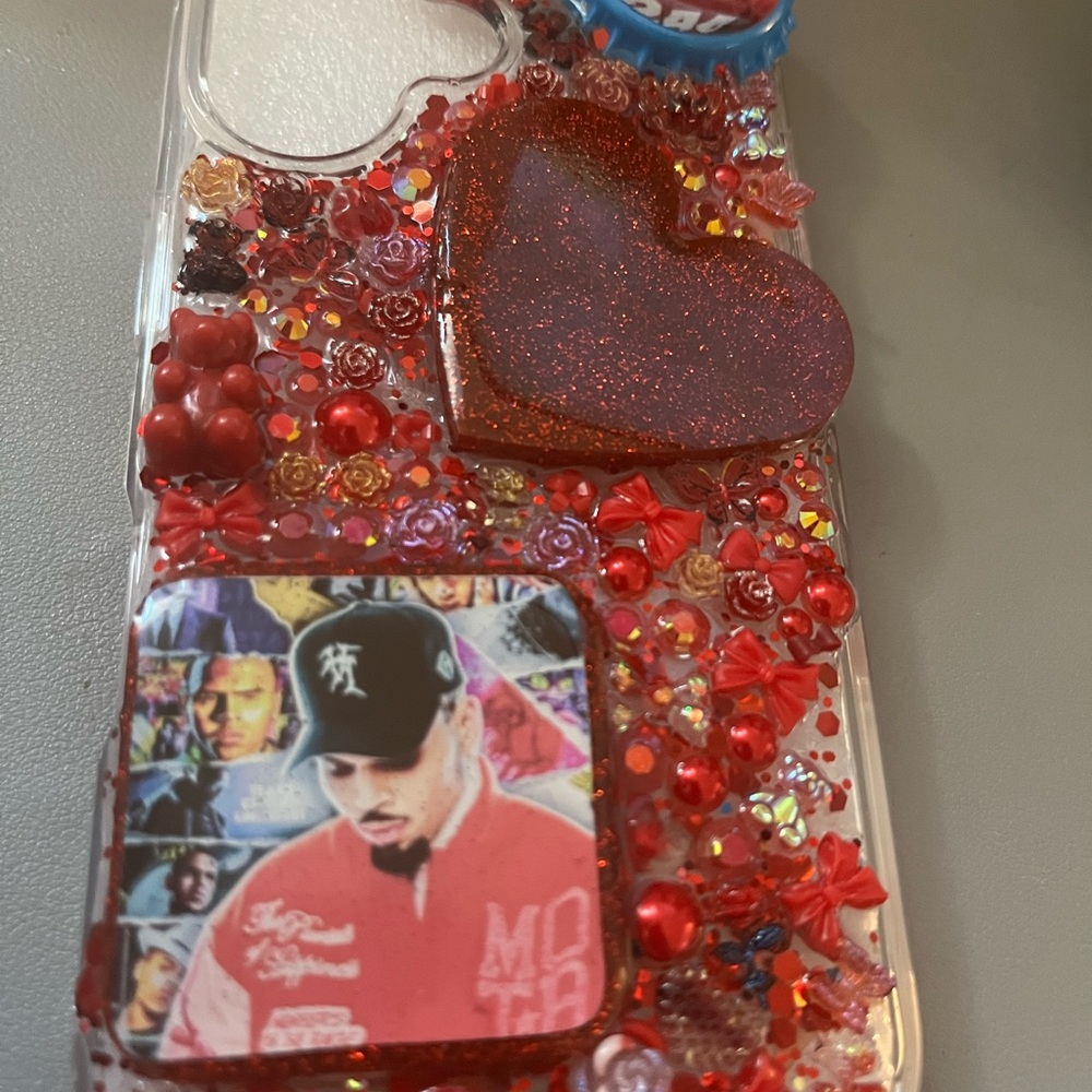 Chris brown iPhone 16 plus custom case